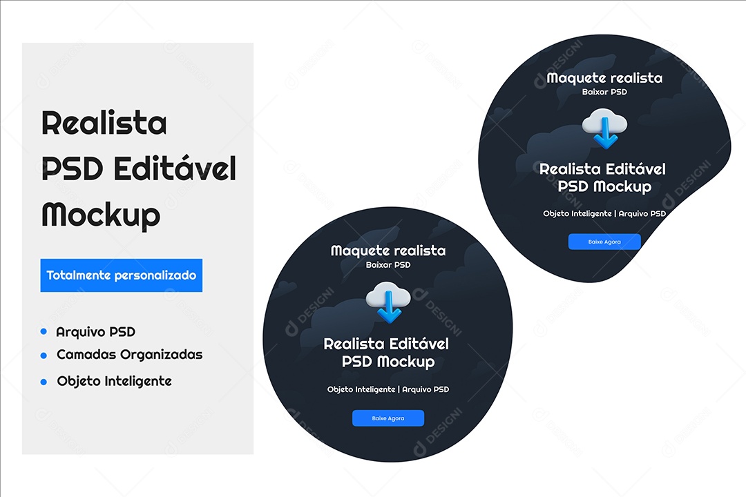 Mockup Adesivo PSD Editável