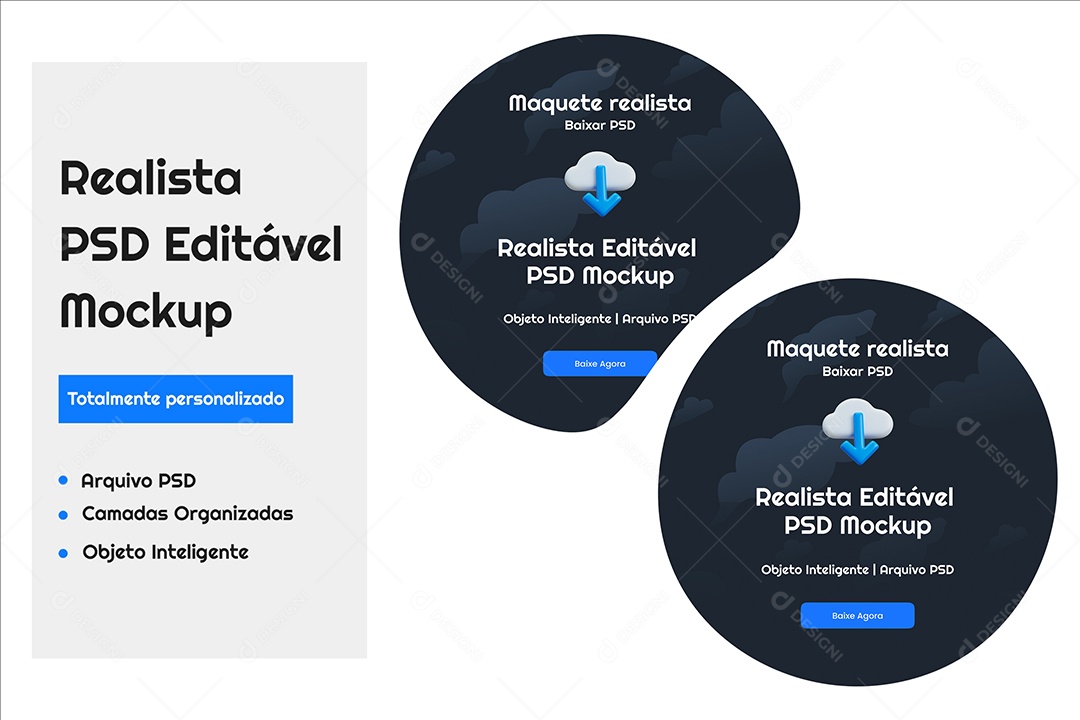 Mockup Adesivo PSD Editável