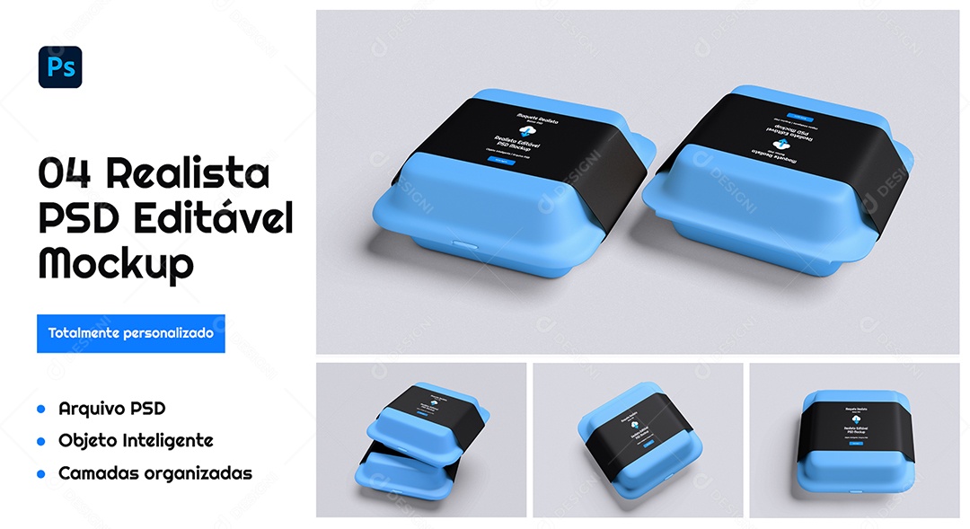 Mockup De Embalagem PSD Editável