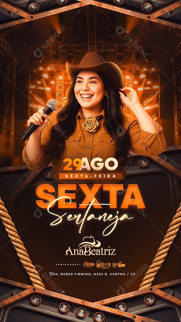 Story Flyer Sexta Sertaneja Social Media PSD Editável
