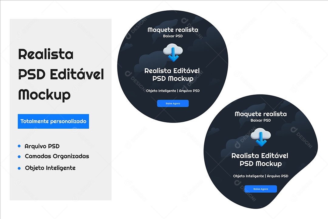 Mockup Adesivo PSD Editável