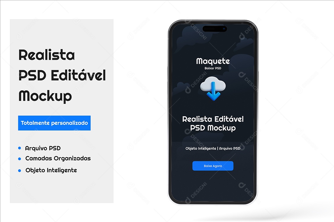 Mockup De Iphone Celular PSD Editável