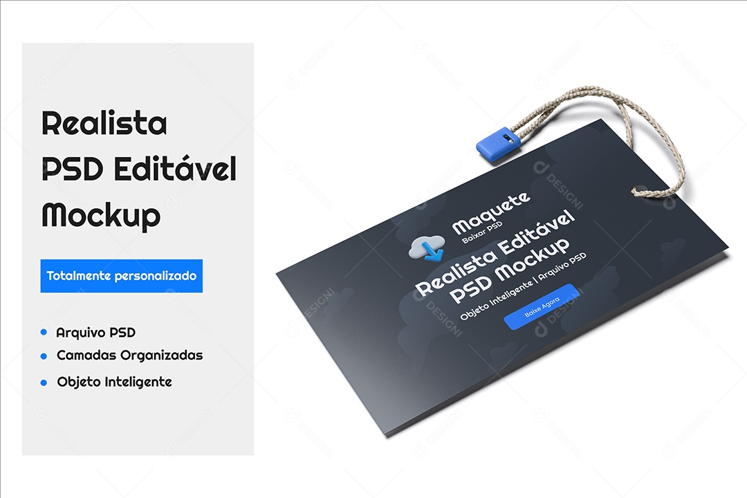 Mockup De Etiqueta PSD Editável