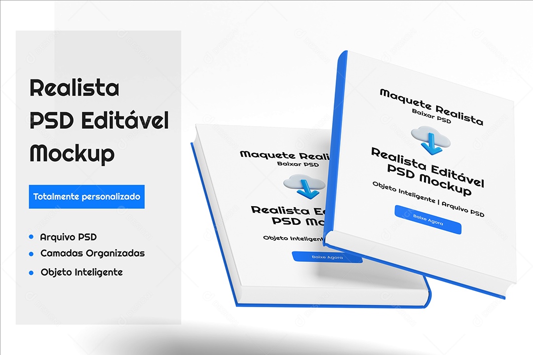 Mockup De Livro PSD Editável