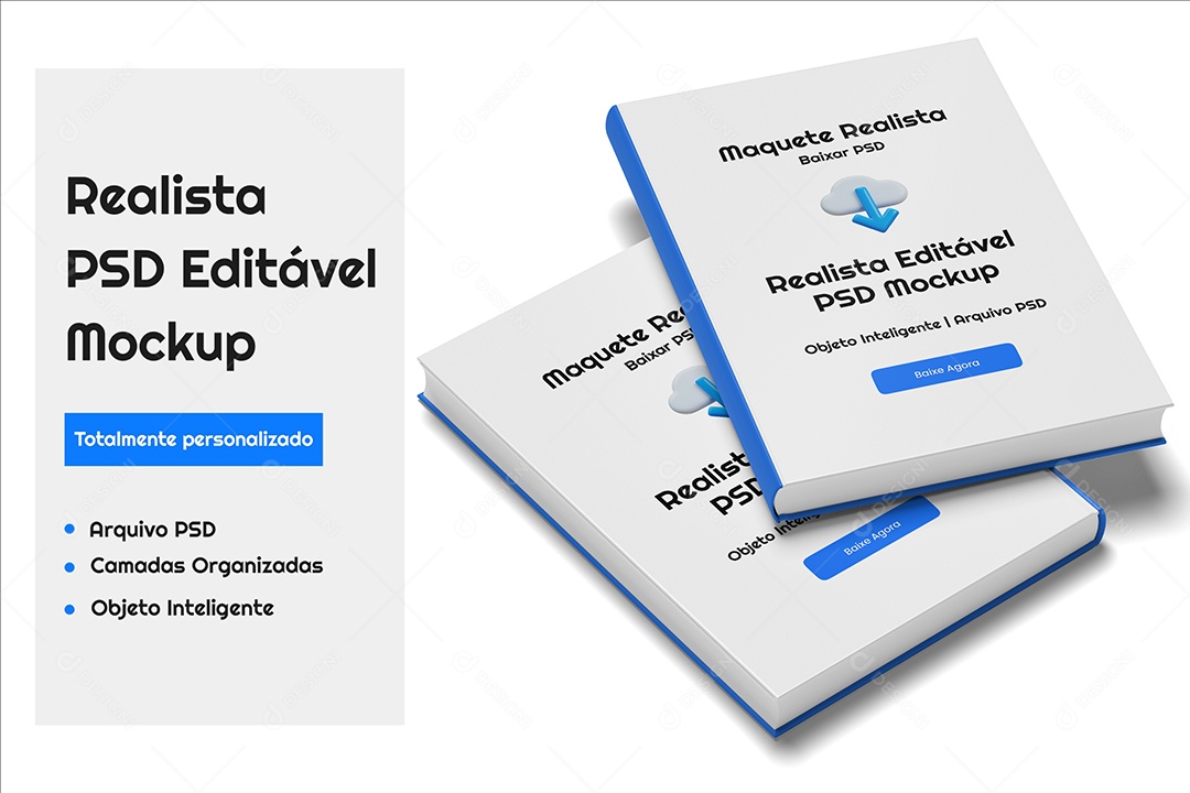 Mockup De Livro PSD Editável