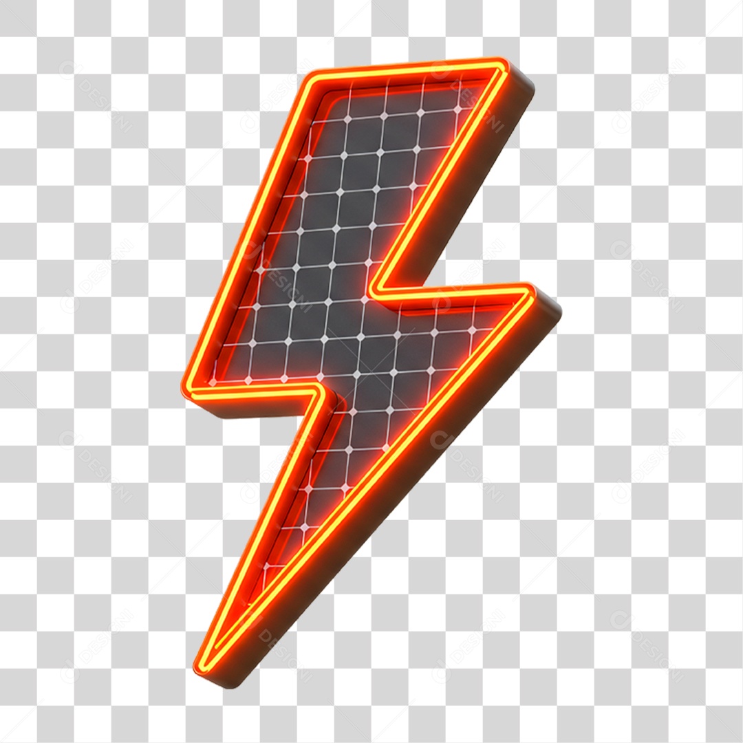 Elemento Raio com Led PNG Transparente