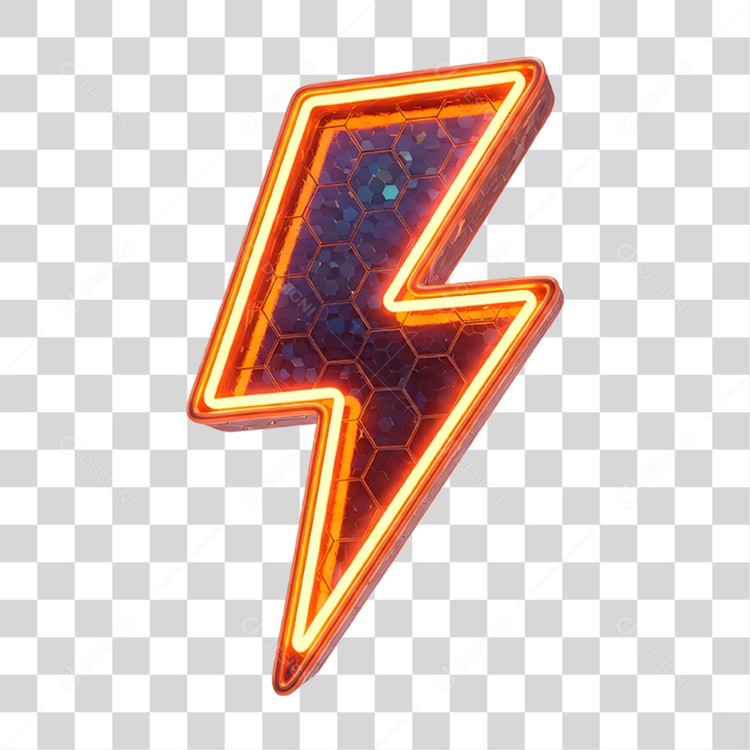 Elemento Raio com Led PNG Transparente