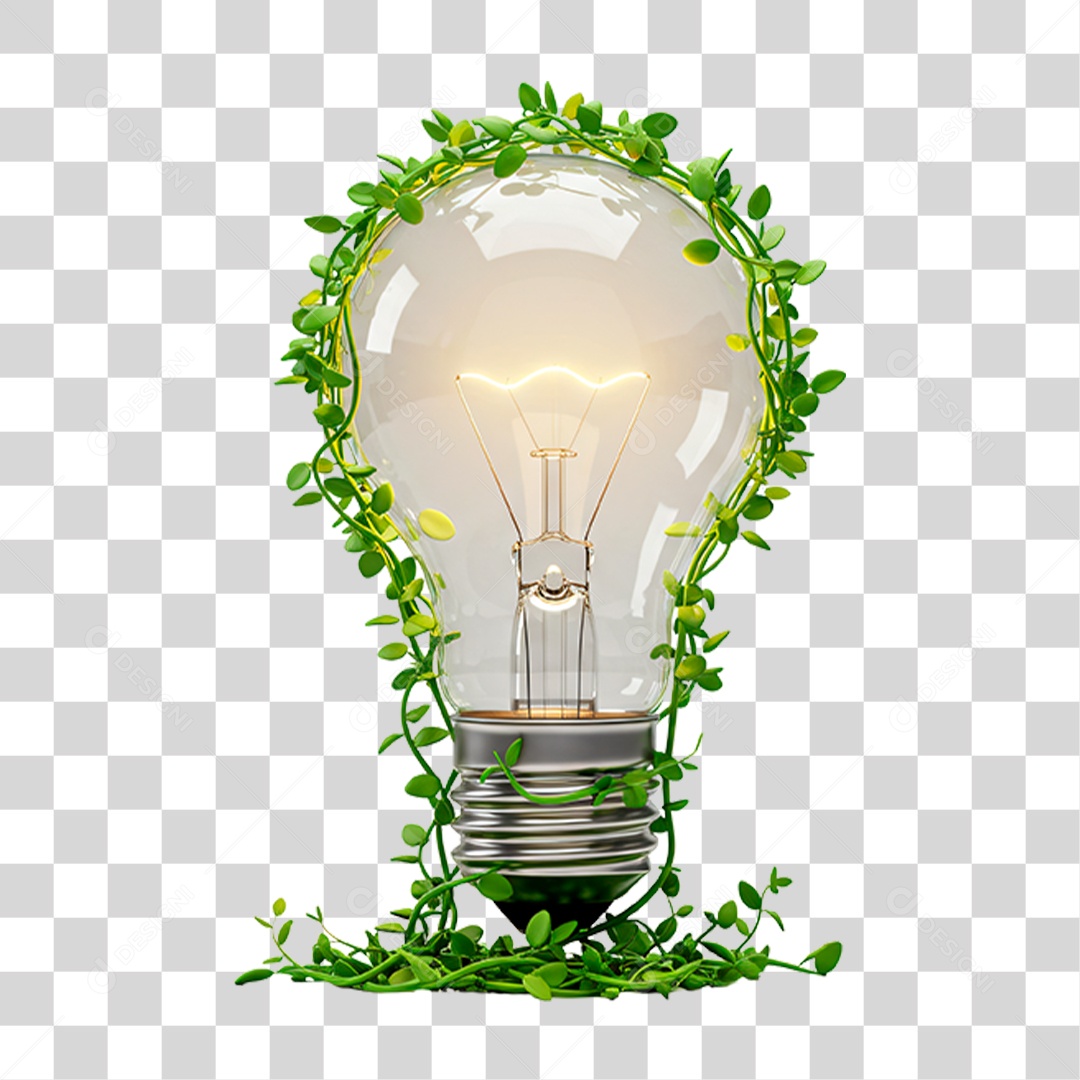 Lâmpada Símbolo Energia Limpa PNG Transparente