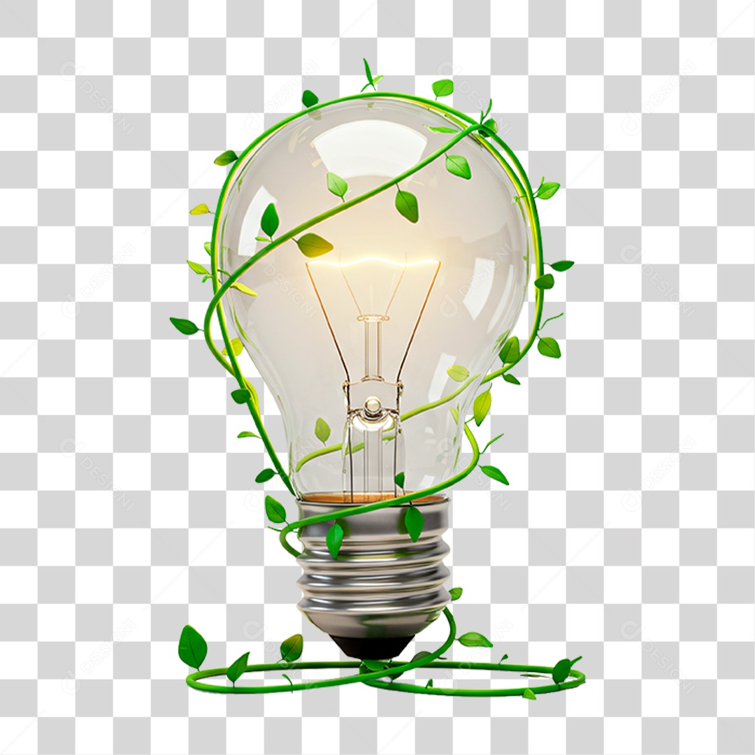 Lâmpada Símbolo Energia Limpa PNG Transparente