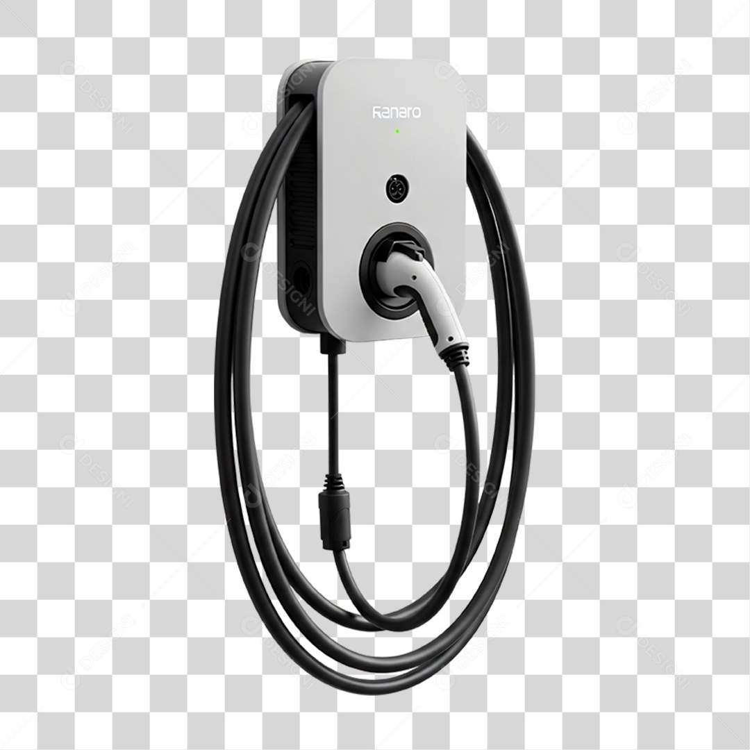 Ponto de Recarga de Energia Solar Para Veículos PNG Transparente