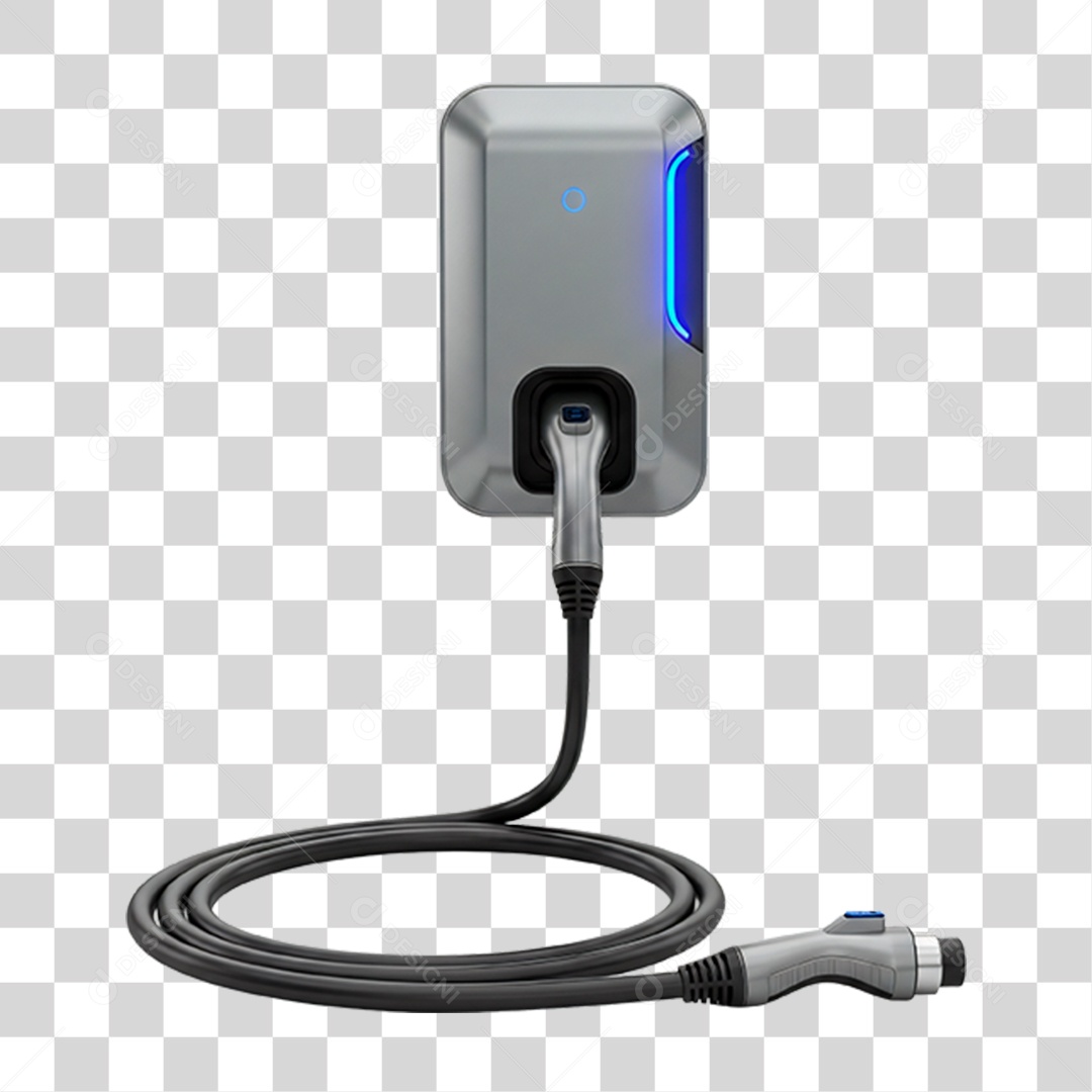 Ponto de Recarga de Energia Solar Para Veículos PNG Transparente