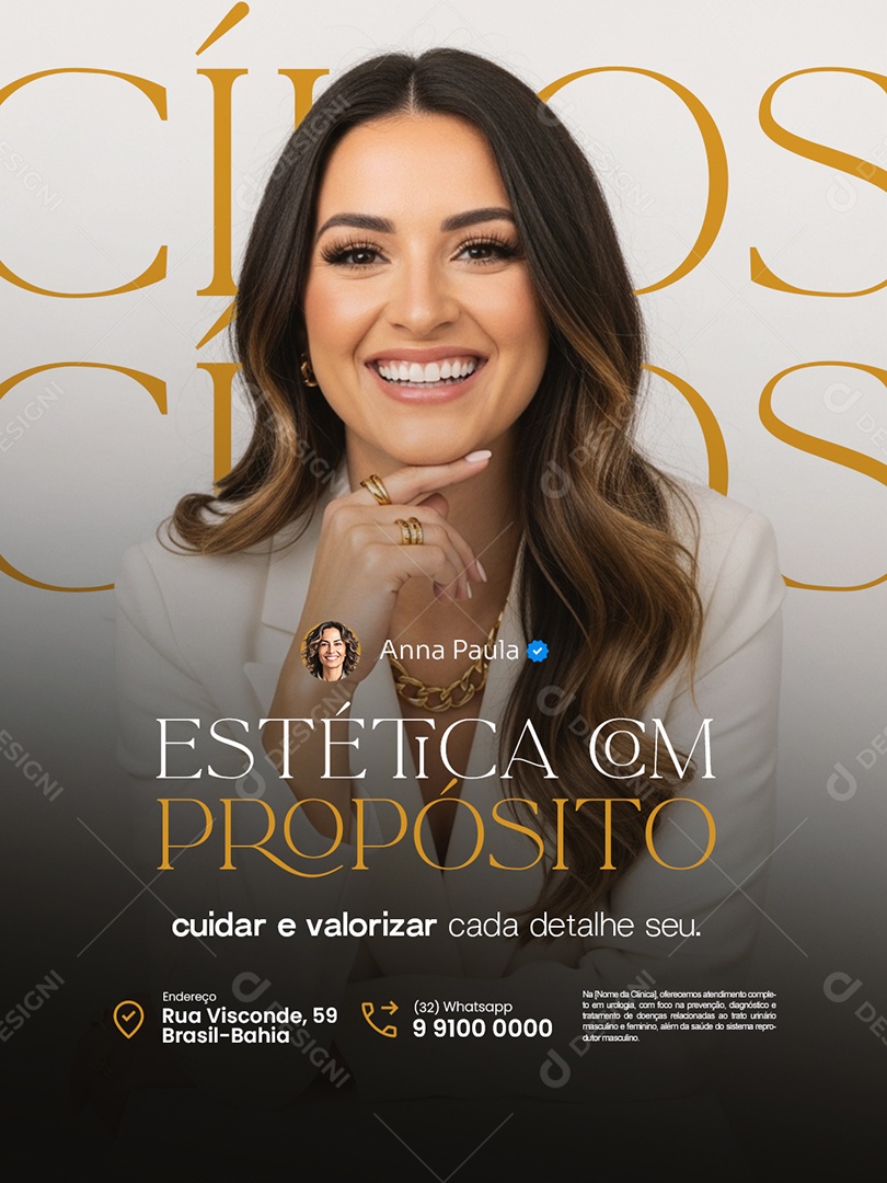 Estética com Propósito Social Media PSD Editável