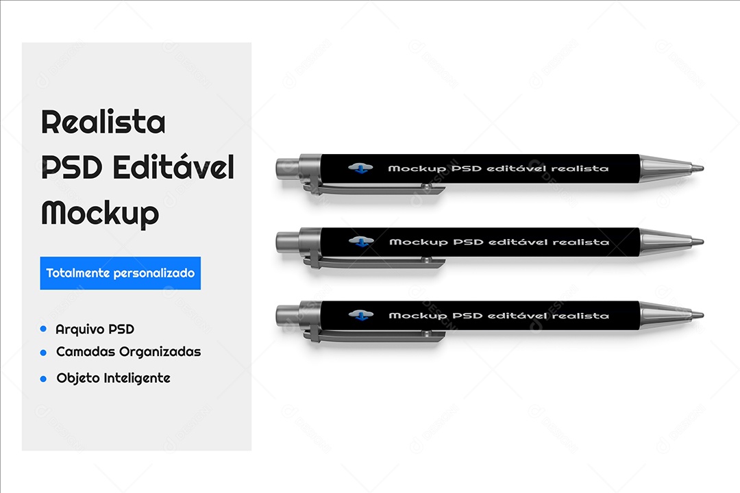 Mockup De Canetas PSD Editável