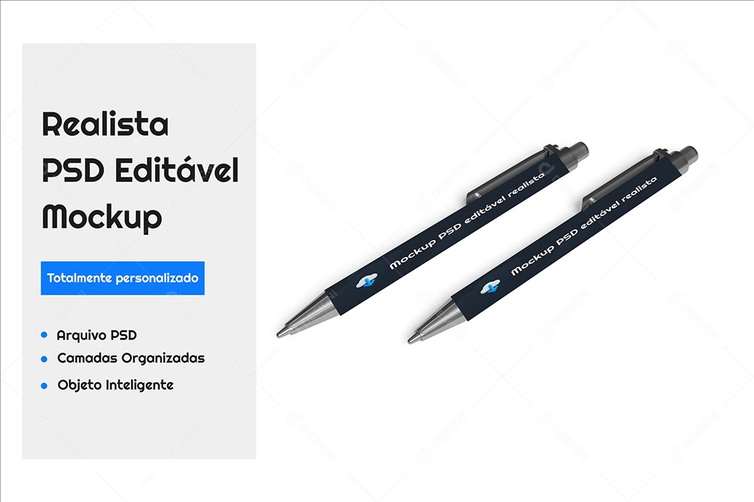 Mockup De Canetas PSD Editável