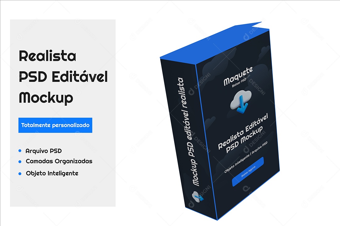 Mockup De Caixa De Cereal PSD Editável