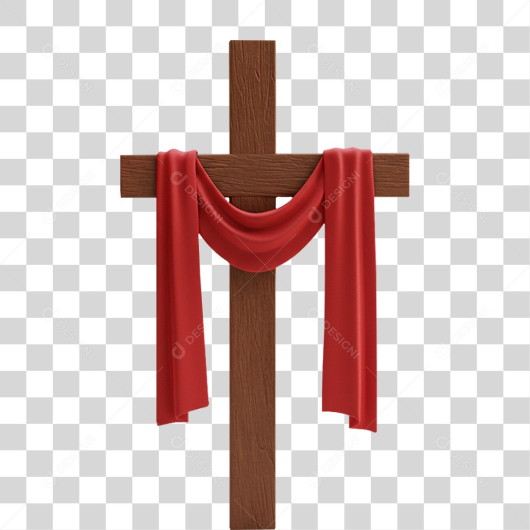 Cruz de Madeira PNG Transparente