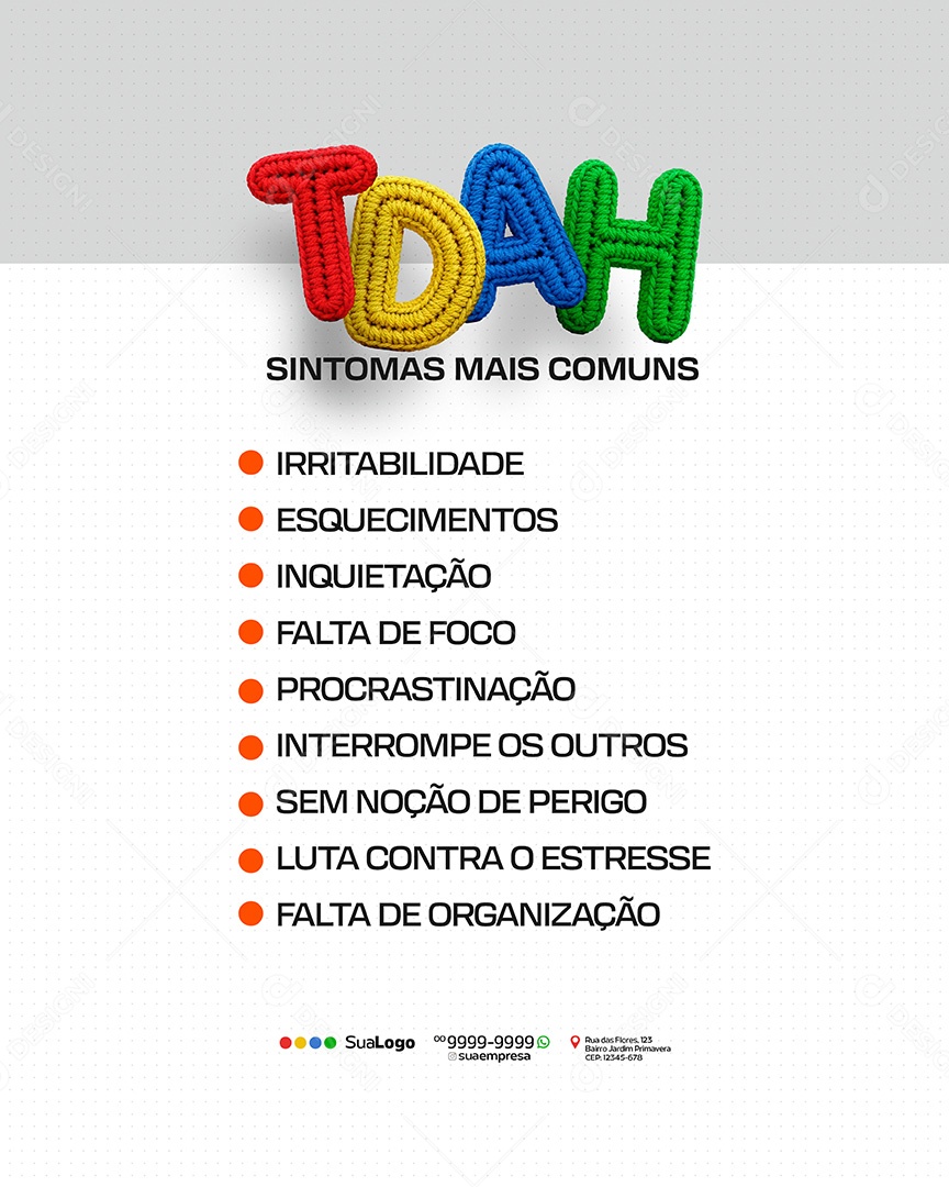 Dia da Conscientização do Autismo 02 de Abril Social Media PSD Editável