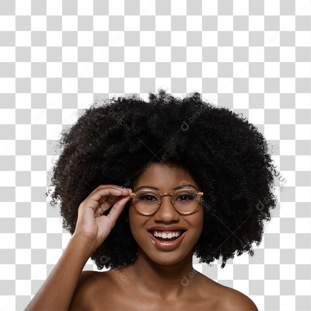 Mulher Morena Sorrindo PNG Transparente