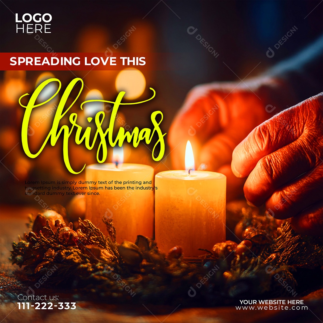 Feliz Natal 25 De Dezembro Social Media PSD Editável