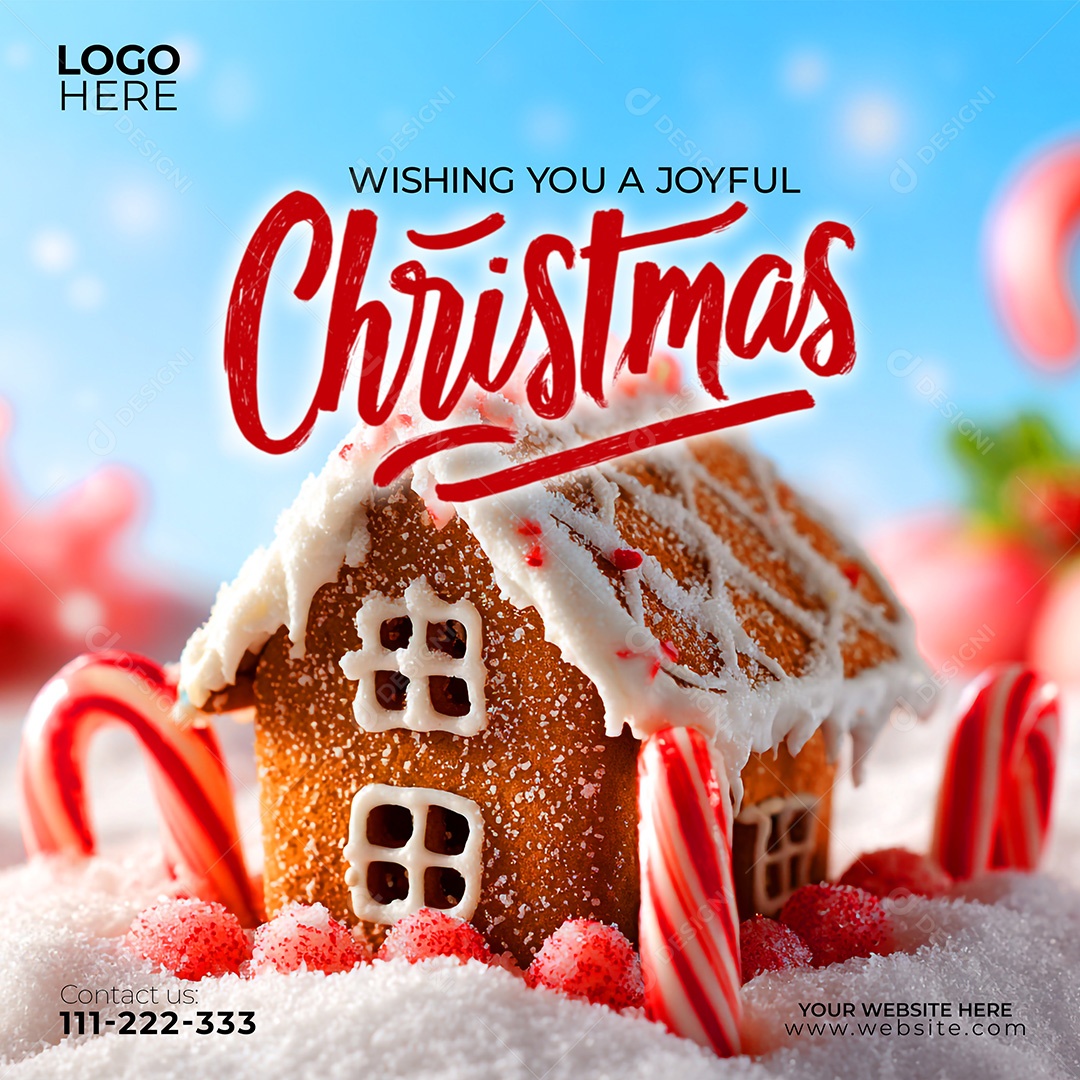 Feliz Natal 25 De Dezembro Social Media PSD Editável