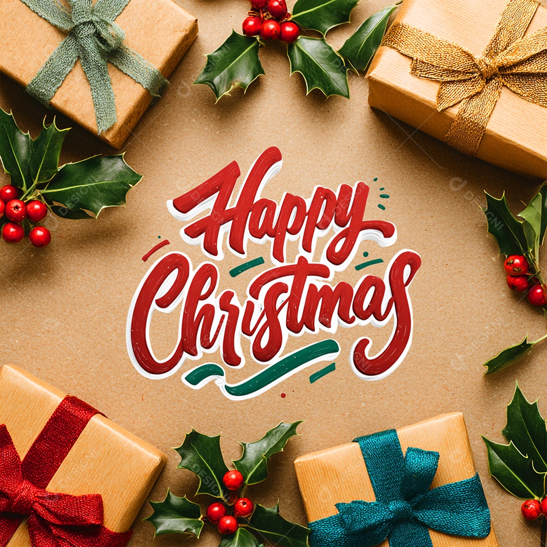 Feliz Natal 25 De Dezembro Social Media PSD Editável