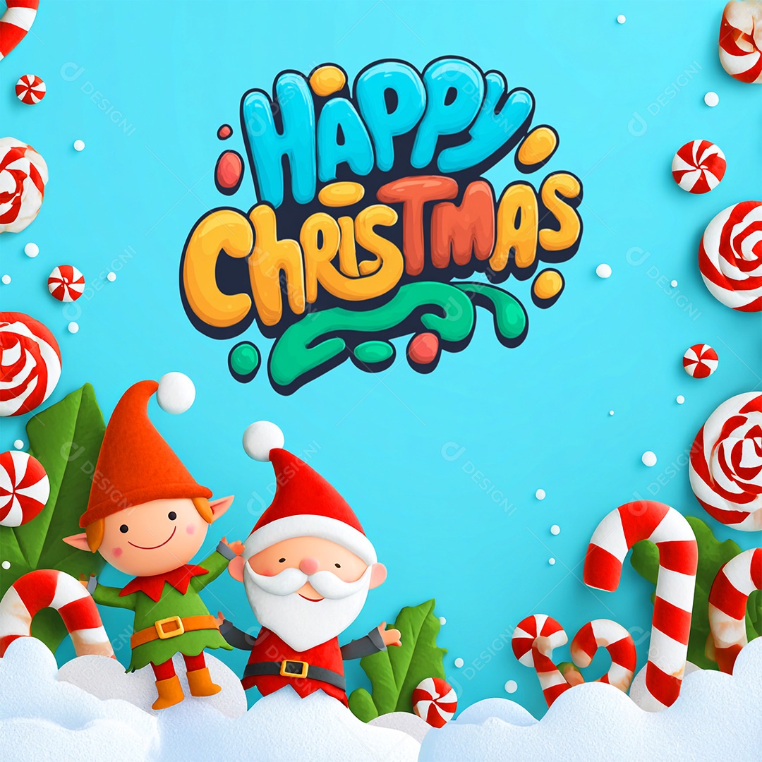 Feliz Natal 25 De Dezembro Social Media PSD Editável