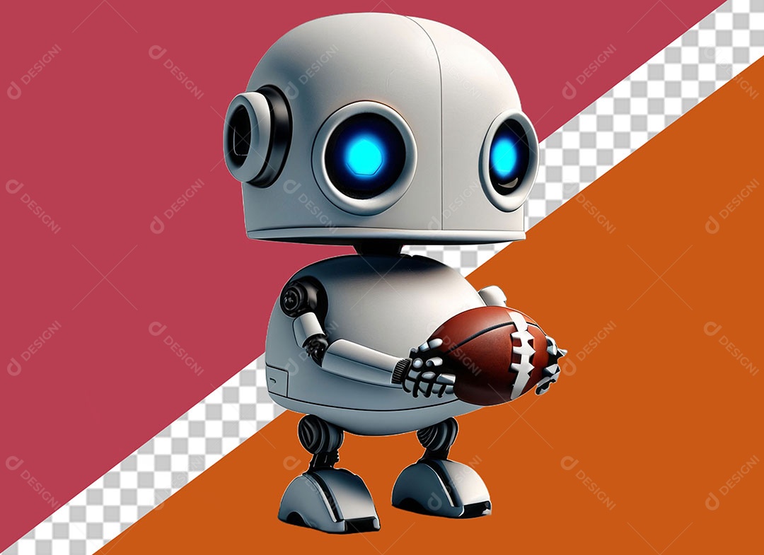 Personagem 3D Robô Para Composição PSD