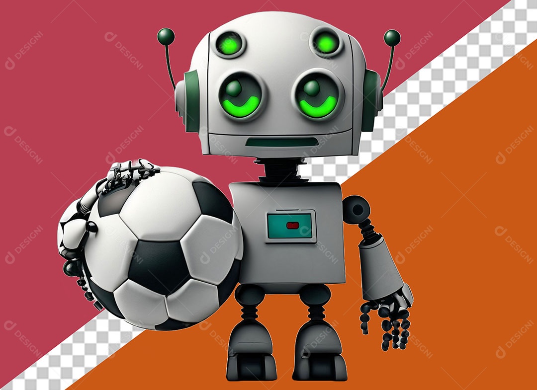 Personagem 3D Robô Para Composição PSD