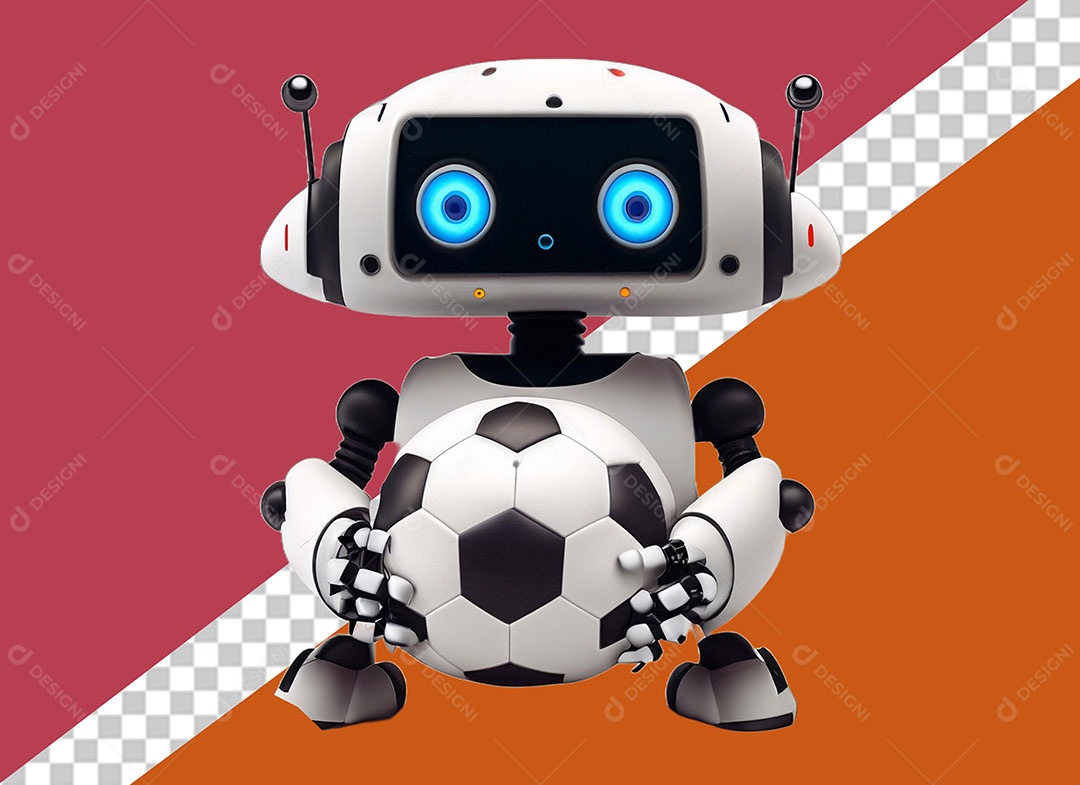 Personagem 3D Robô Para Composição PSD