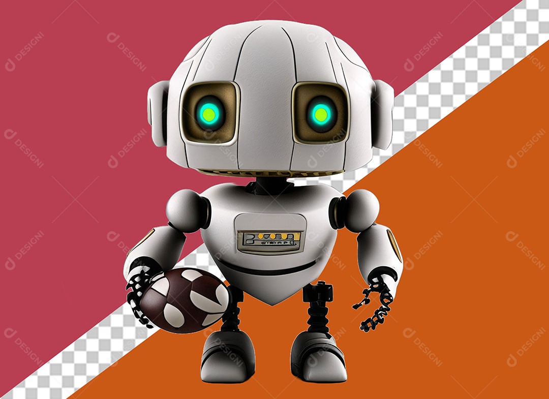 Personagem 3D Robô Para Composição PSD