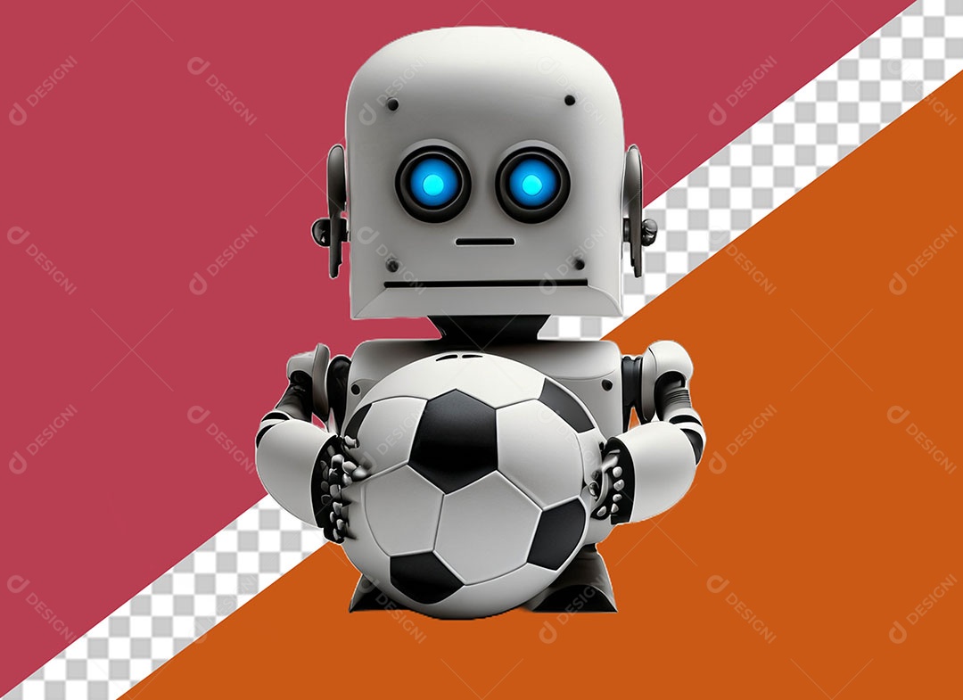 Personagem 3D Robô Para Composição PSD