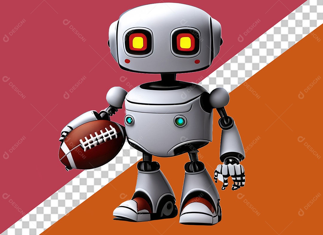 Personagem 3D Robô Para Composição PSD