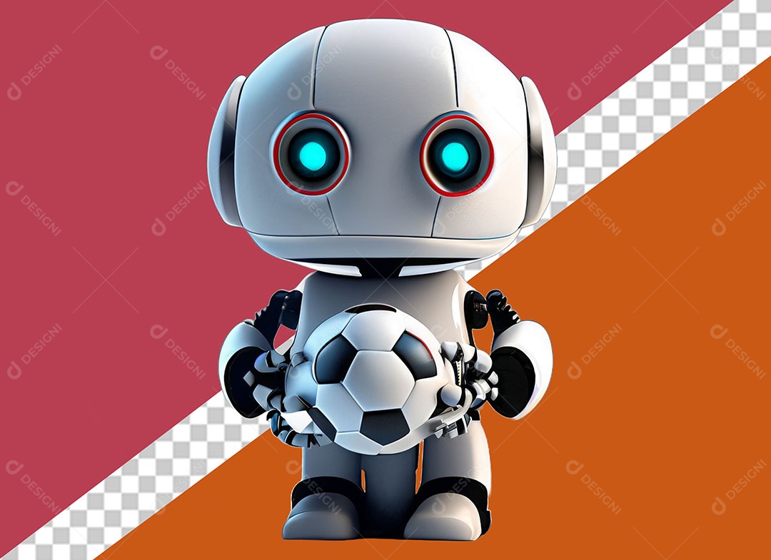 Personagem 3D Robô Para Composição PSD