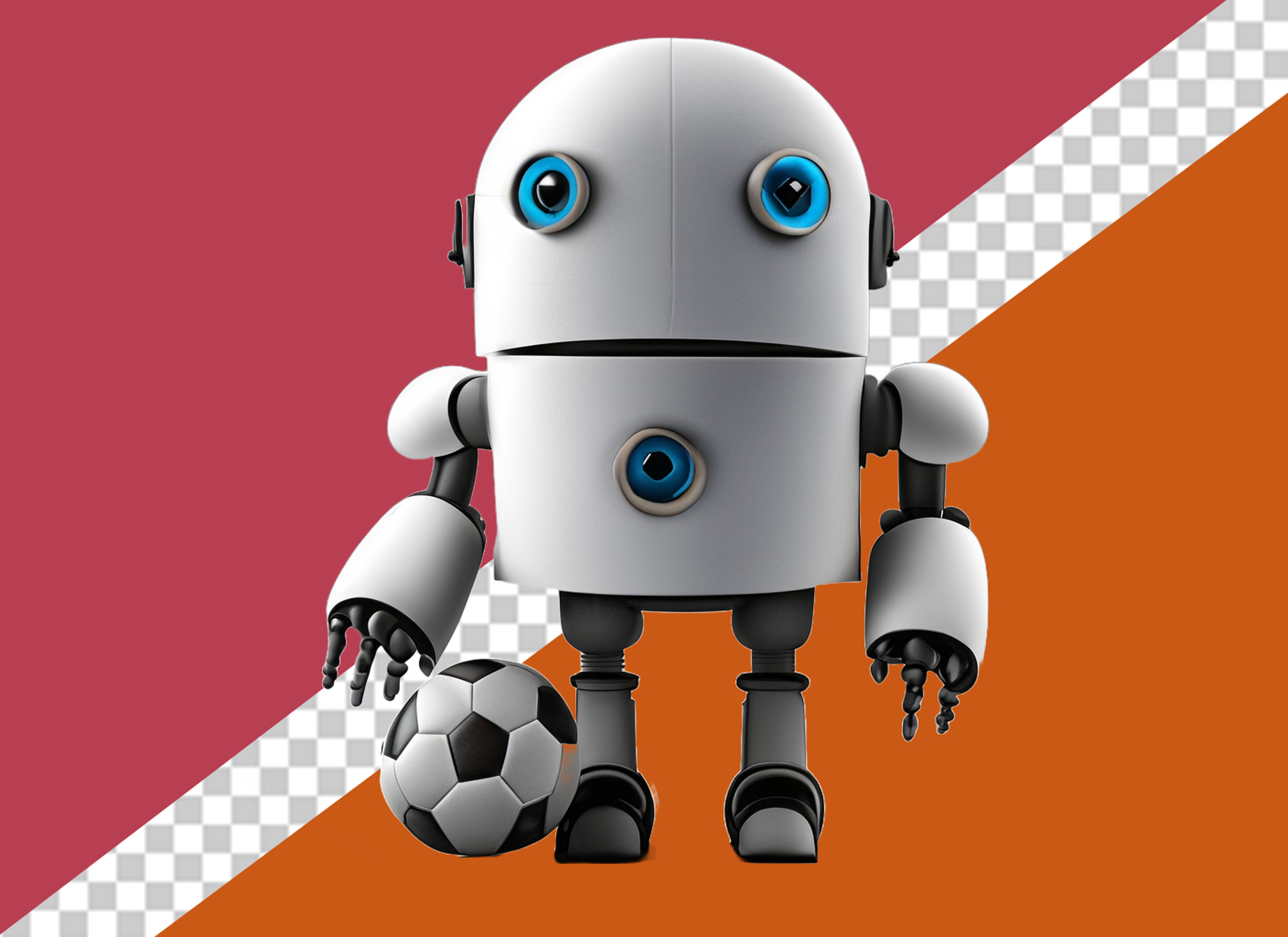 Personagem 3D Robô Para Composição PSD