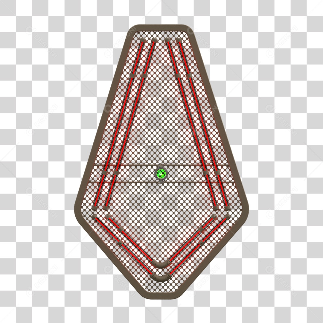 Painel de Seta Metálica com Neon PNG Transparente