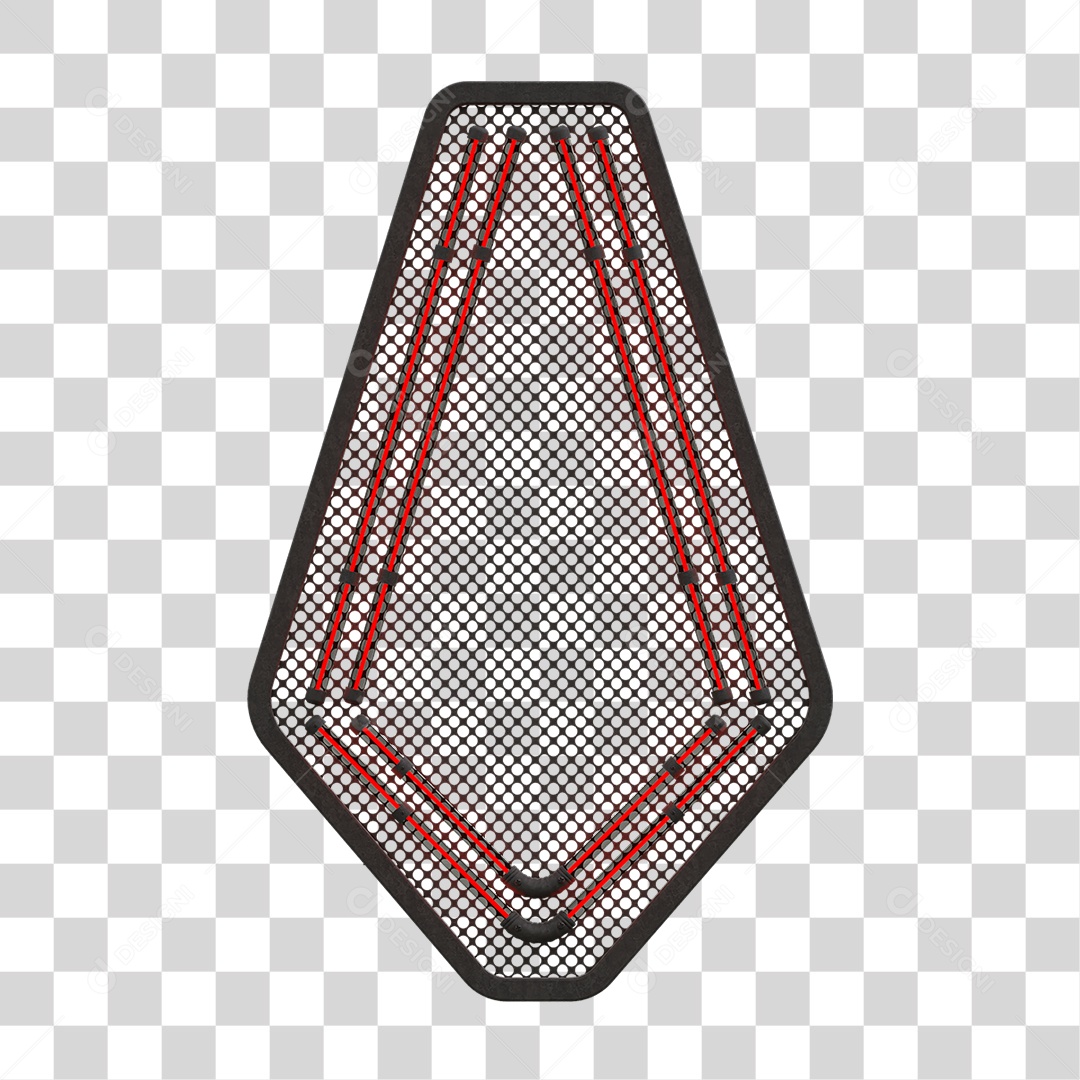 Painel de Seta Metálica com Neon PNG Transparente