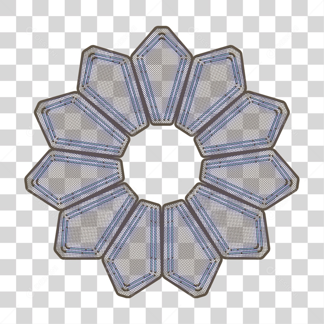 Painel de Seta Metálica com Neon PNG Transparente