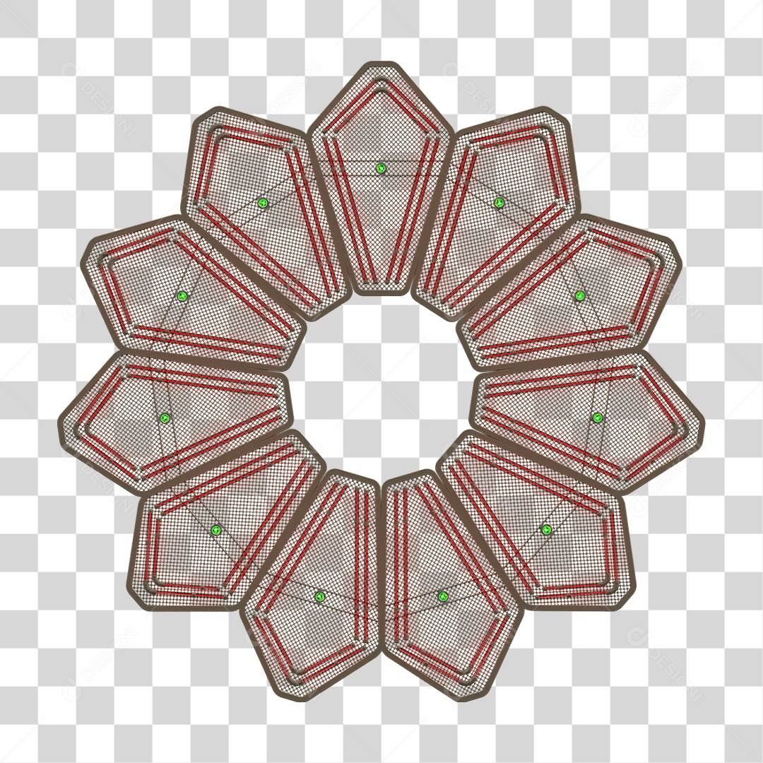 Painel de Seta Metálica com Neon PNG Transparente