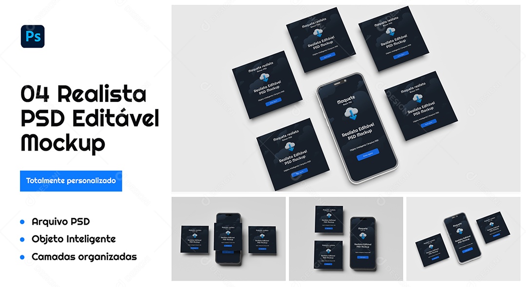 Mockup Papel Timbrado e Identidade Visual na Prancheta PSD Editável