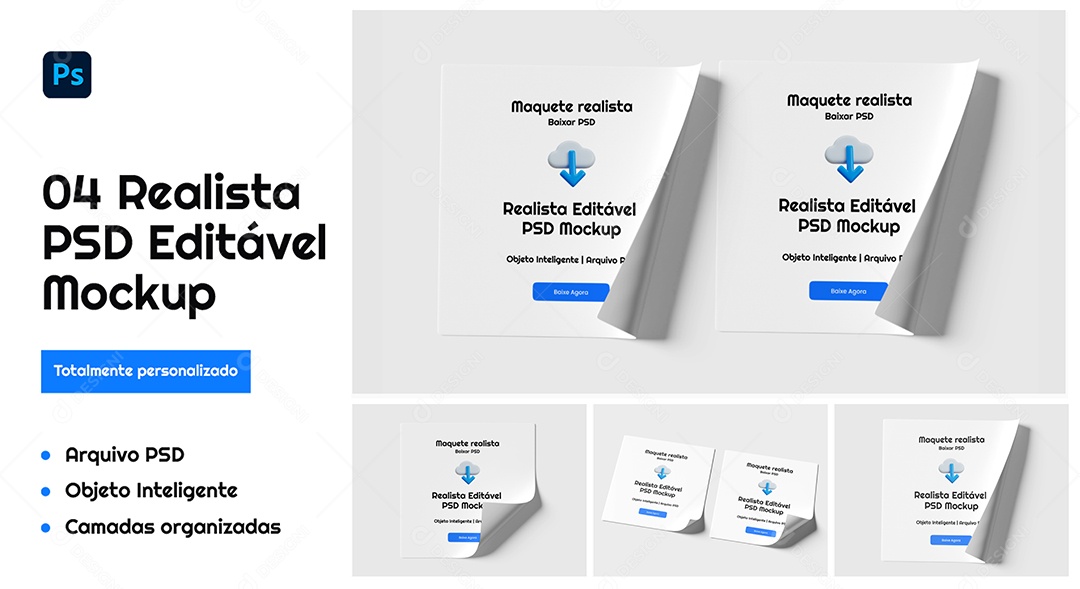 Mockup De Livro PSD Editável