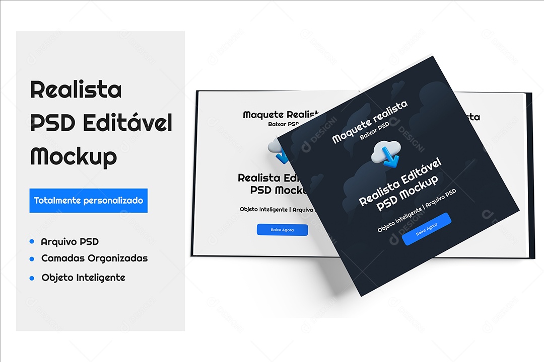 Mockup De Livro PSD Editável
