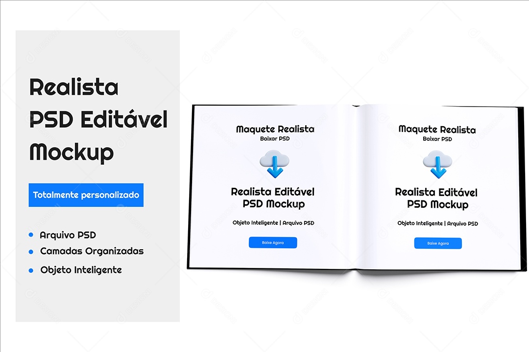 Mockup De Livro PSD Editável