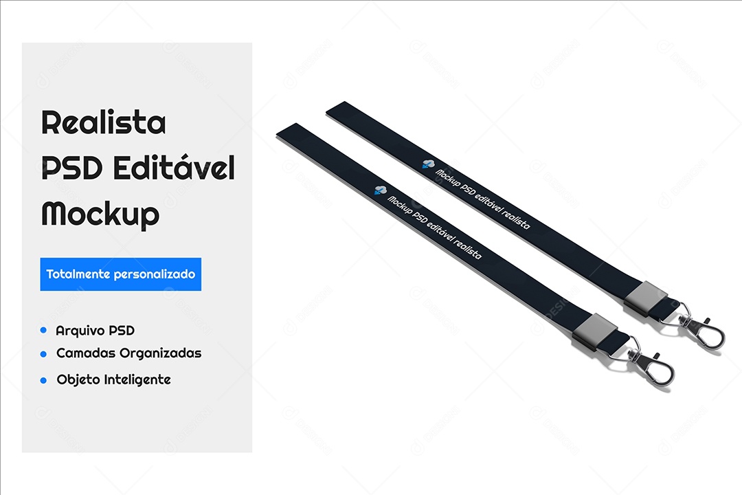 Mockup De Cordões PSD Editável