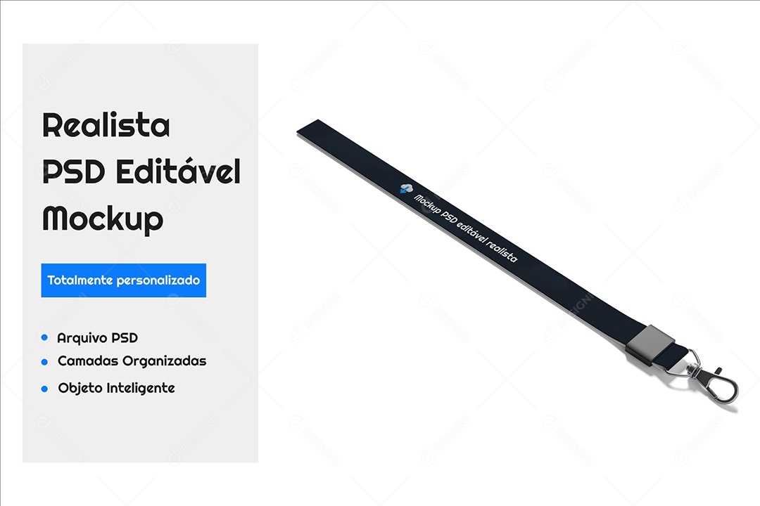 Mockup De Cordões PSD Editável