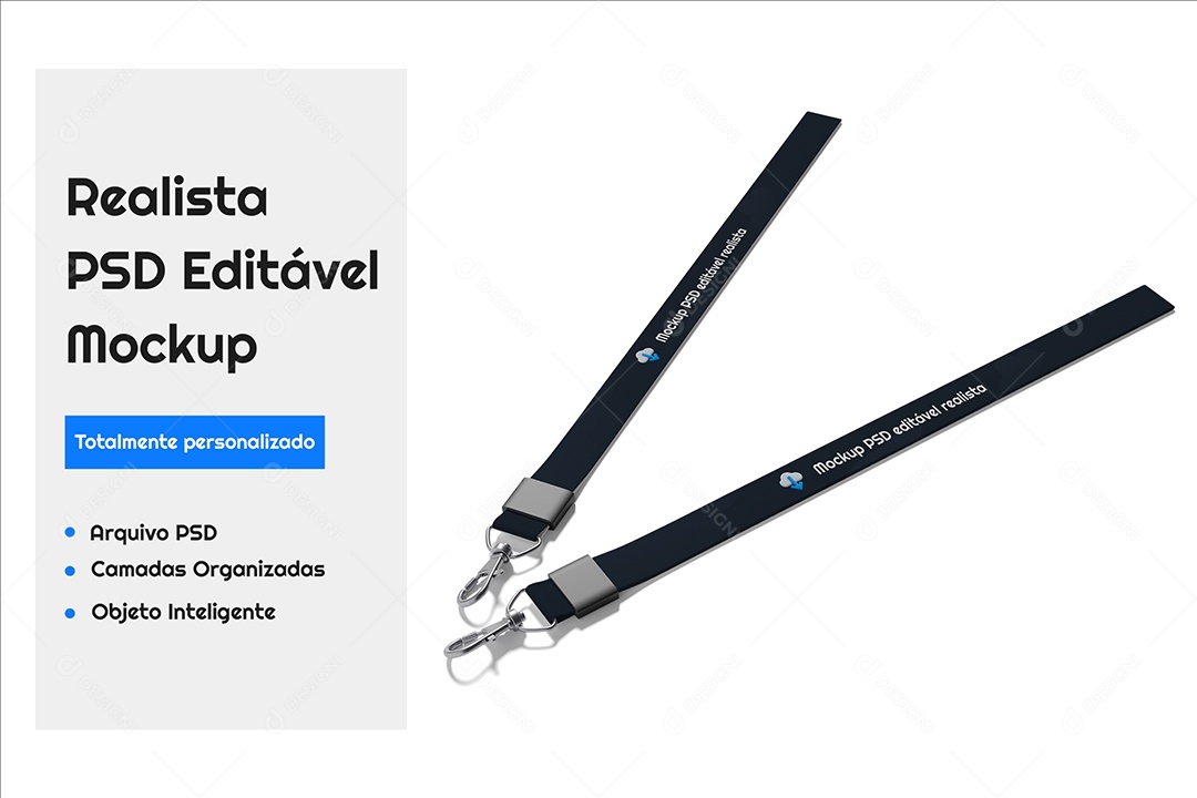 Mockup De Cordões PSD Editável