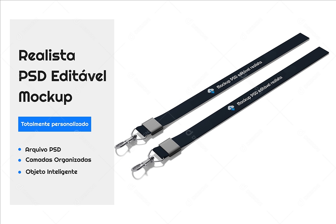 Mockup De Cordões PSD Editável