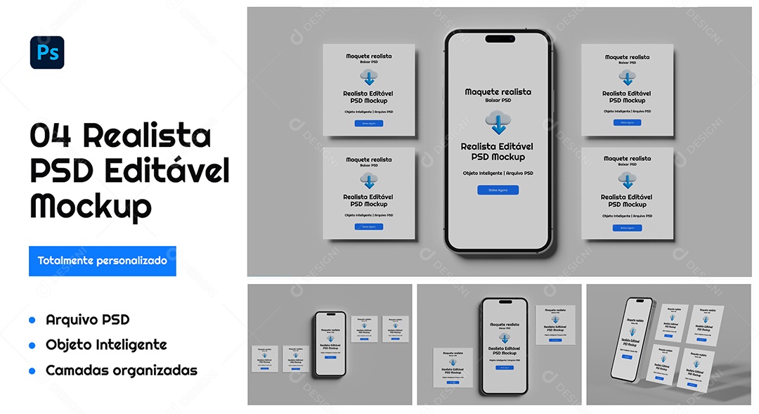 Mockup De Postagem Do Instragram PSD Editável