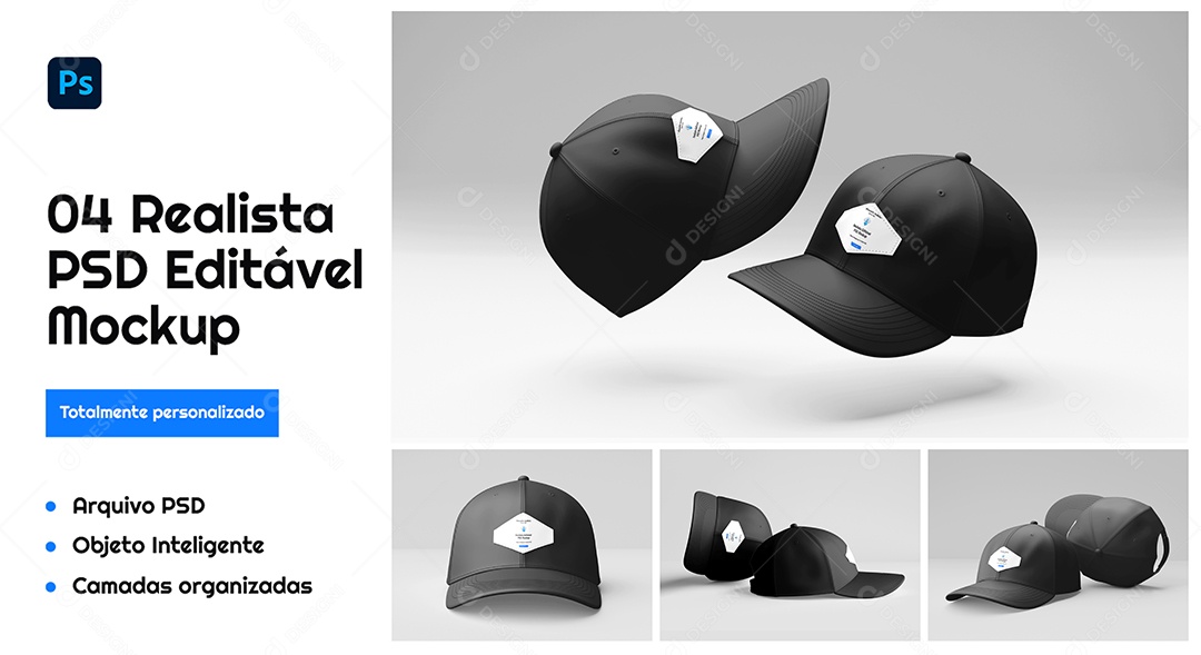 Mockup De Bonè PSD Editável