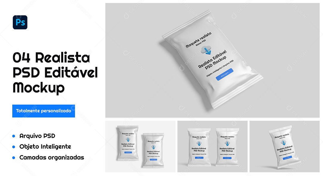 Mockup De Embalagem PSD Editável