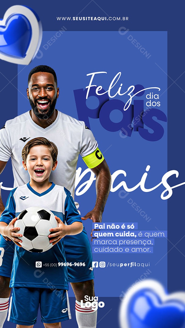 Story Feliz Dia dos Pais Super Pai Social Media PSD Editável